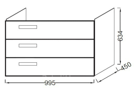 Тумба для раковины Jacob Delafon Rythmik EB1310-G80