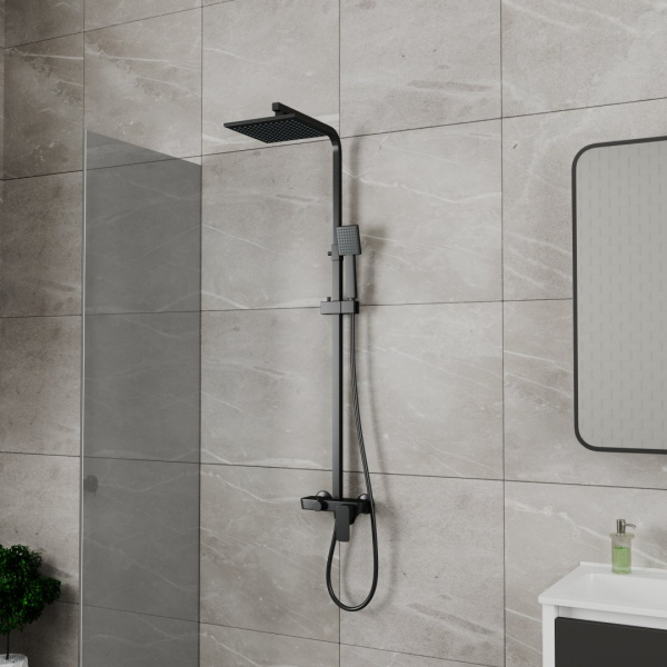 Душевая система D&K Berlin.Technische черный матовый (DA1433725A02)