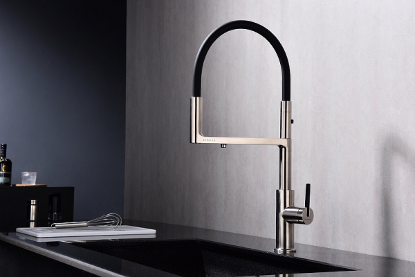 Смеситель для кухни с подключением к фильтру  Paulmark Tornado To213402-NI