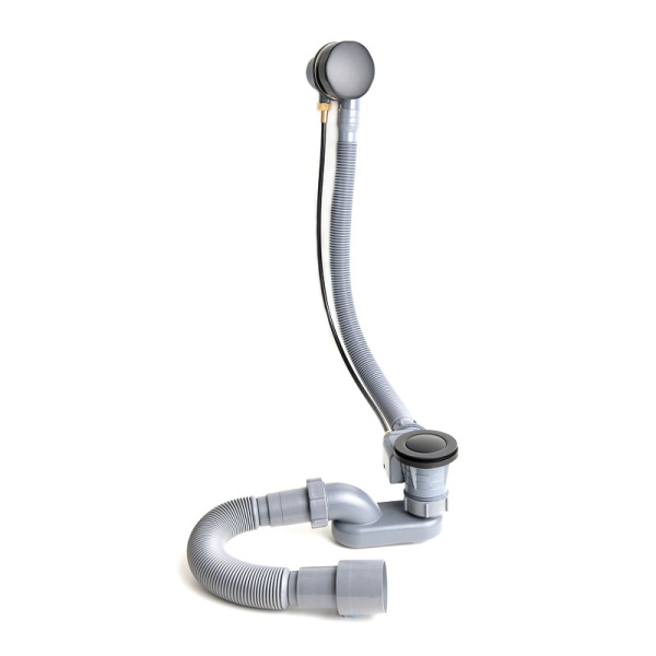 Слив-перелив полуавтомат Delice Черный матовый