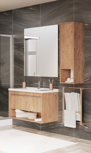 Шкаф подвесной Aquaton Хоуп 1A287503HP6C0 орех