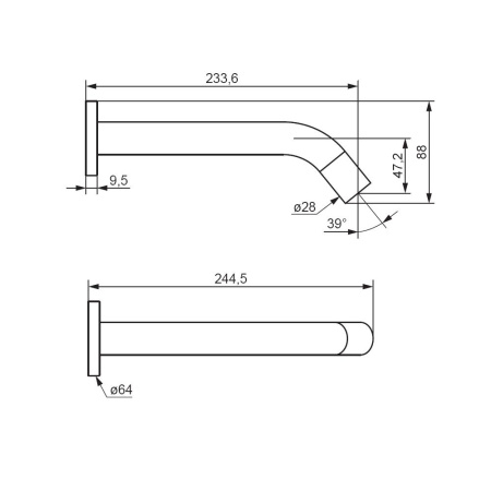 Смеситель для раковины Damixa Scandinavian Pure 360270000