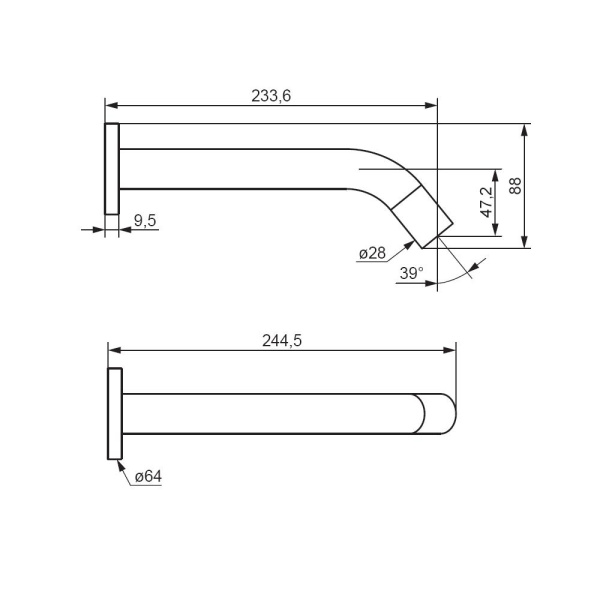 Смеситель для раковины Damixa Scandinavian Pure 360270000