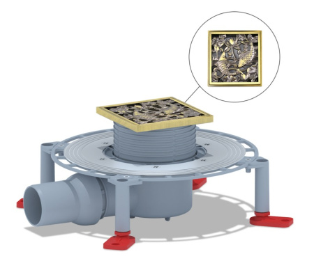 Душевой трап Bronze de Luxe 21980-5602