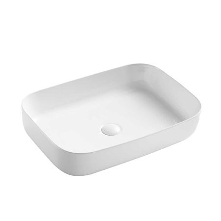 Раковина накладная (60х42) Vincea VBS-304 белый
