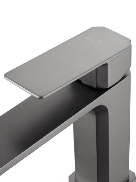 Смеситель для раковины WONZON & WOGHAND DIAMOND, темный графит WW-88139011-BGM