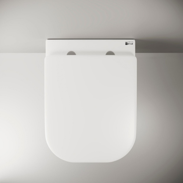 Унитаз подвесной безободковый  Ceramica Nova Enjoy CN1104-B без крышки