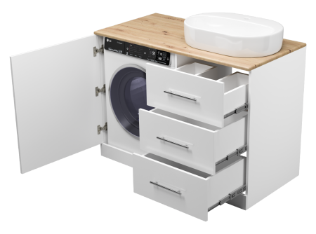 Тумба под стиральную машину Misty Респект 120  правая Э-Рес01120-13ЯП