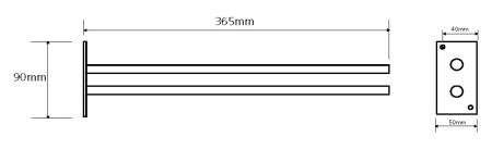 Полотенцедержатель неподвижный Bemeta Omega 104704142