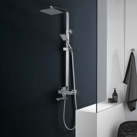 Душевая система с изливом Melana Cubo 610207