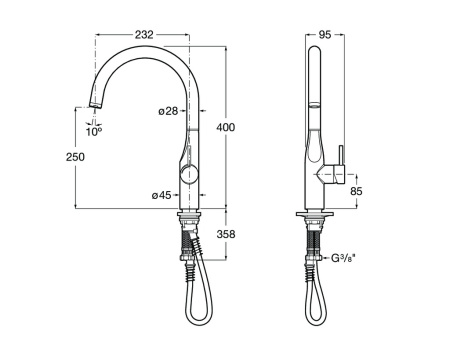 Смеситель для кухни Roca Glera  5A844DC00
