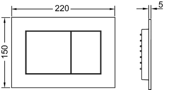Система инсталляции для подвесного унитаза 3 в 1 Tece Base K440407