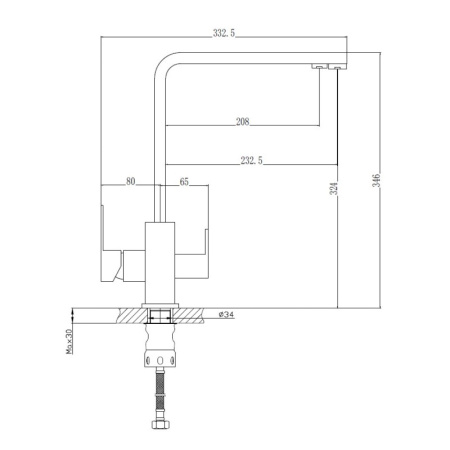 Смеситель для кухни с подключением к фильтру Haiba HB76803-7