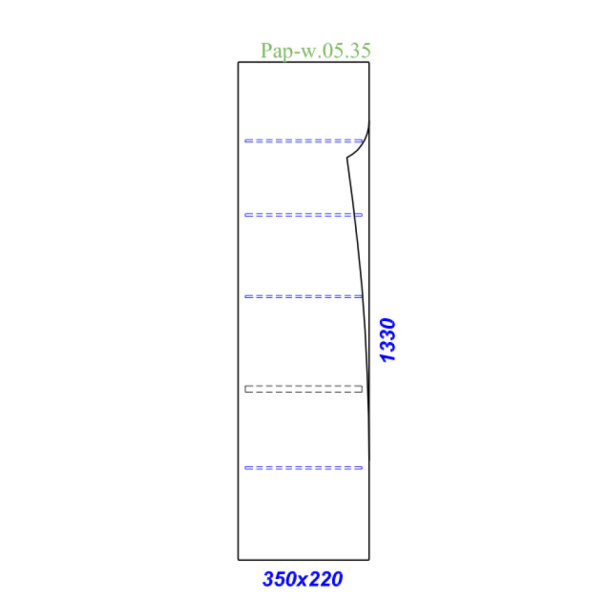 Пенал Aqwella Papyrus Wood 35 Pap-w.05.35/LIGHT