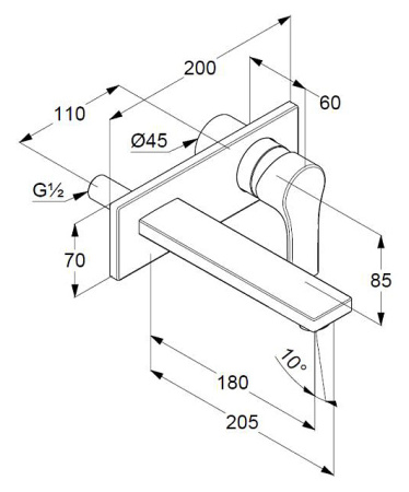 Смеситель для раковины Kludi Zenta SL 482473965