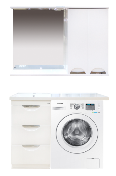 Зеркало-шкаф (120х80) Misty Куба 120 правый П-Куб-01120-011П