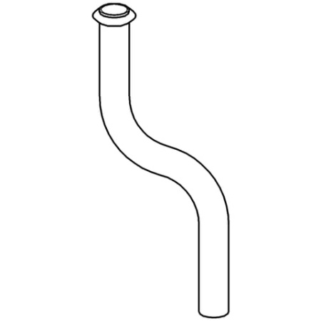 Сливная трубка для писсуара 200 мм, диам.18 мм,изгиб 60мм Grohe 37041 000 (37041000)