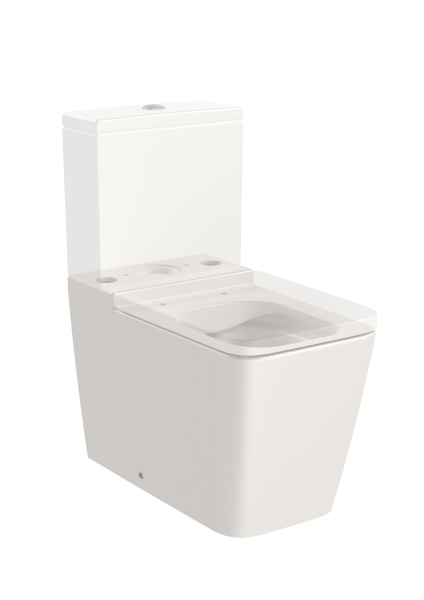 Унитаз напольный безободковый Roca Inspira Square   Rimless, BTW,  342536650 бежевый