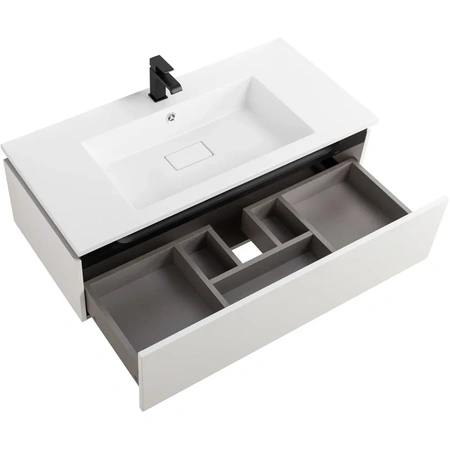 Тумба под раковину Cezares SLIDER-1000-1C-SO-BO Bianco Opaco