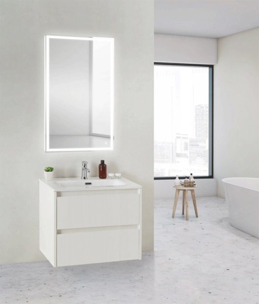 База под раковину подвесная BelBagno KRAFT 39-500/390-2C-SO-BO Bianco Opaco
