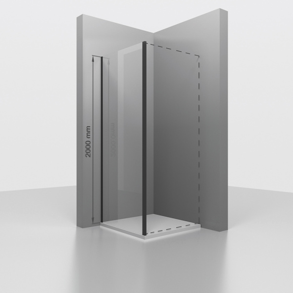 Боковая стенка 90 см RGW Z-050-3B 352205309-14 прозрачное