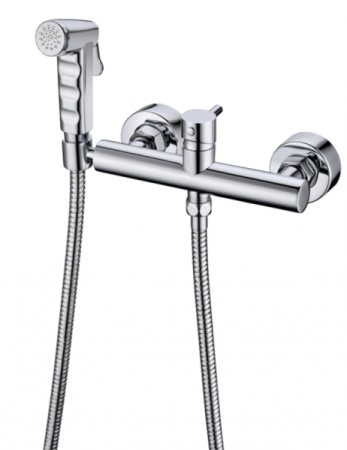 Смеситель с гигиеническим душем Bravat, хром (D9140CP-RUS)