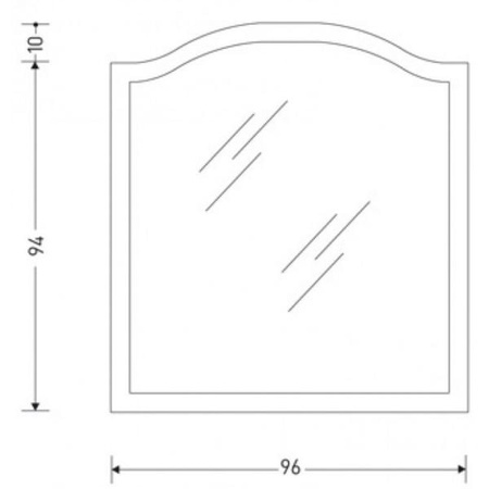 Зеркало Eban Sagomata FCRSG096-BA bi assoluto