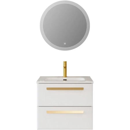 Тумба под раковину Cezares ECO-CER-N-600-2C-SO-BL Bianco Lucido без ручек