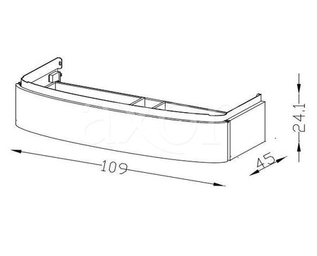 Тумба под раковину Jacob Delafon Presquile EB1101-V13