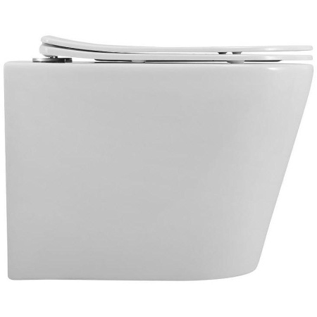 Унитаз подвесной безободковый Art&Max Tito AM2380CHRV/SC с сиденьем Микролифт