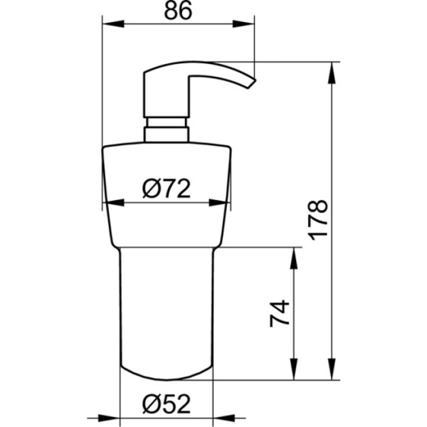 Дозатор 250 мл KEUCO City.2 02753 019000 (02753019000) хром