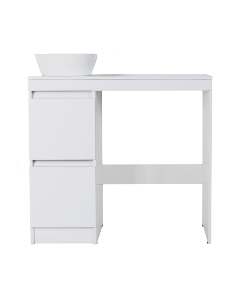 Тумба напольная с раковиной под стиральную машину Orange Sistema STM-100TUW+RA белый