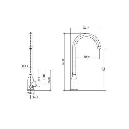 Смеситель для кухни FASHUN A54023