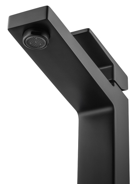 Смеситель для раковины высокий WONZON & WOGHAND CUBE 2.0, черный матовый WW-88019068-MB