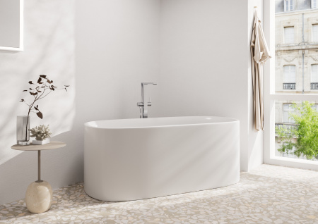 Смеситель для ванны напольный Hansgrohe Tecturis E 73445000 хром