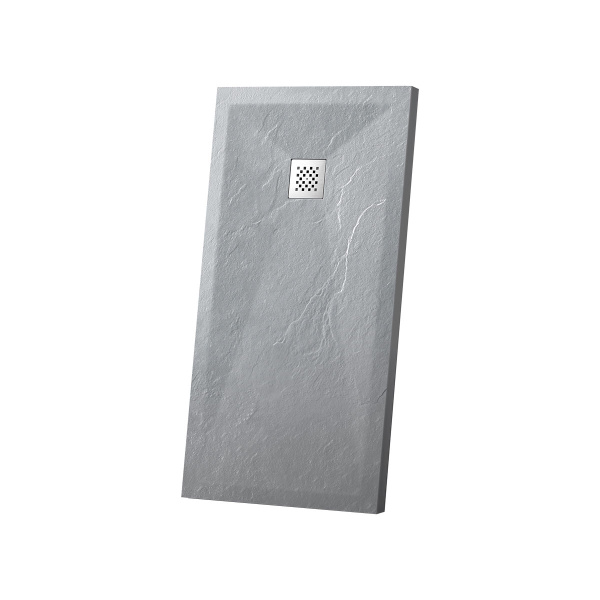 Душевой поддон из искусственного камня  (110х80) Vincea VST-4SR8011G,  серый