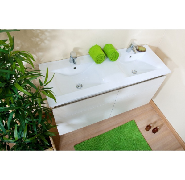 Встраиваемая сверху (122х46,5)  двойная Melana 2120XX-805