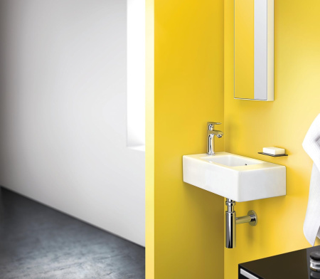 Смеситель для раковины с донным клапаном Hansgrohe Metris CoolStart 31121000 хром