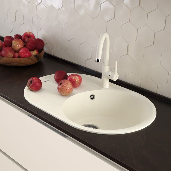 Кухонная мойка Lemark LACHA 760 бежевый 9910056