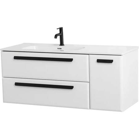 Тумба под раковину Cezares ECO-CER-N-1200-2C-1A-SO-BL-L Bianco Lucido без ручек