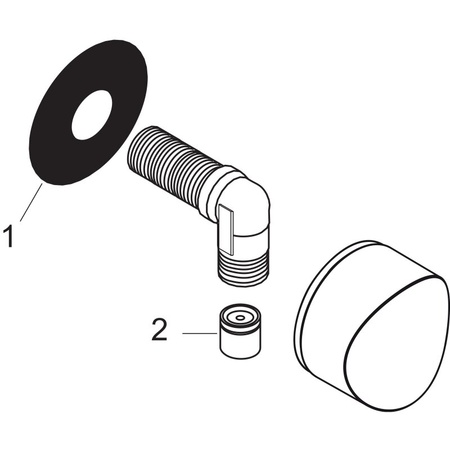 Подключение для душевого шланга Hansgrohe FixFit 26453000 хром