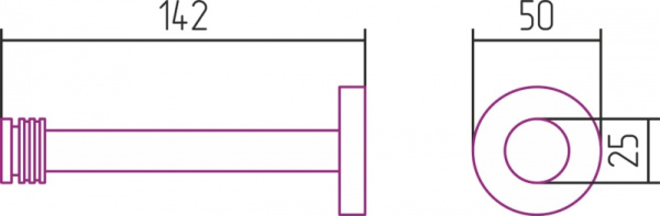 Держатель запасного рулона туалетной бумаги Сунержа Каньон (L 140) 00-3008-0140