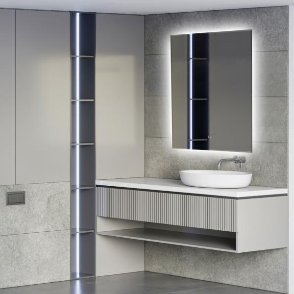 Зеркало ABBER See AG6103S-0.6 с подсветкой, сенсорный выключатель, диммер