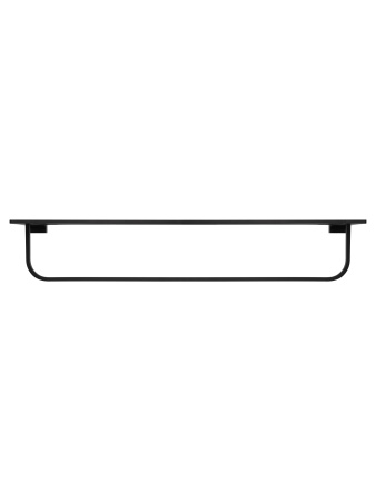 Полотенцедержатель с полкой WONZON & WOGHAND ECLIPSE, черный WW-9181-BL