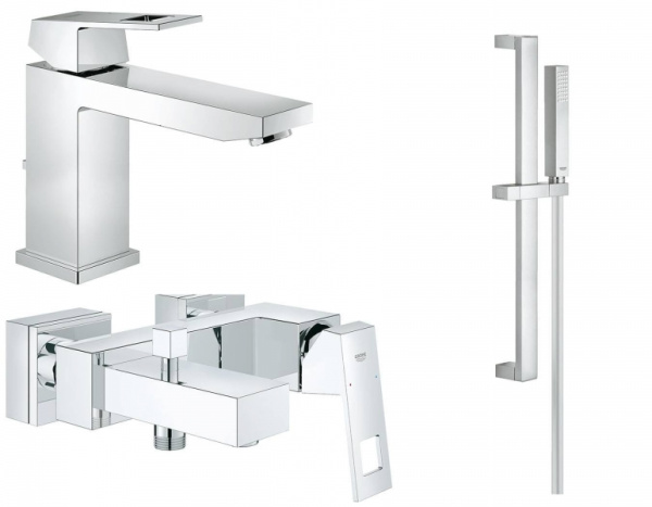 Комплект для ванной комнаты 3В1 Grohe Eurocube 118206