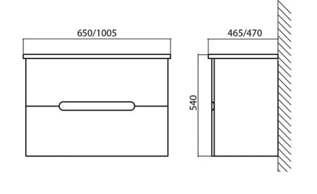 Раковина (65х46,5) BelBagno Soft 13065-KL