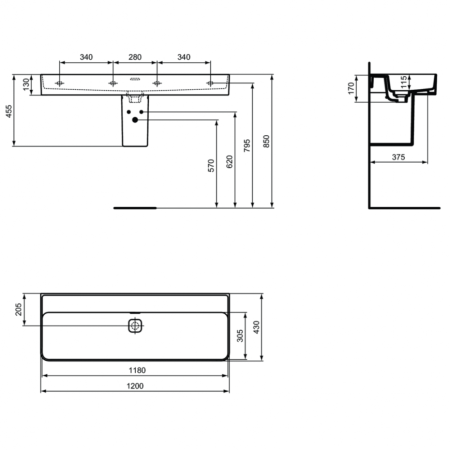 Раковина подвесная Ideal Standard Strada II 120 T364101