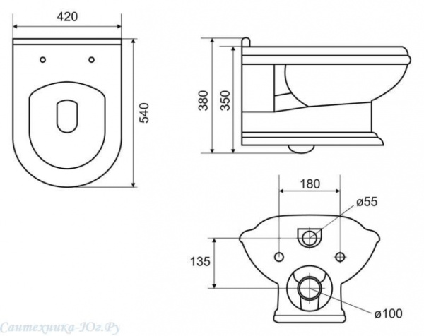 Крышка-сиденье Cezares King Palace CZR-163U