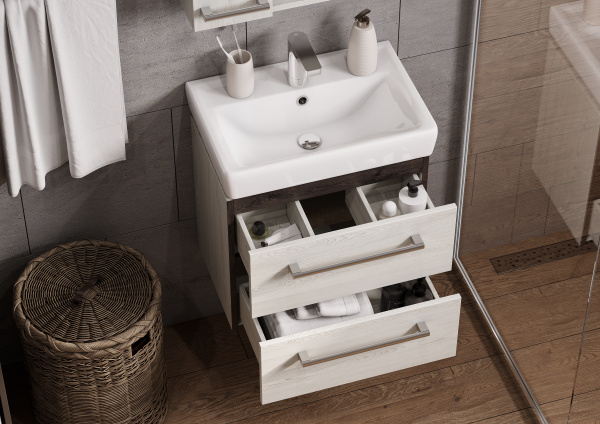 Тумба с раковиной Aquaton Ронда 55 1A2076K1RSC20