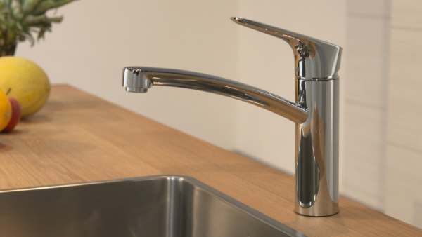 Смеситель для кухни однорычажный CoolStart Eco Hansgrohe Logis 71839000 хром